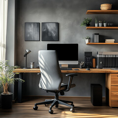 home office in a small appartment