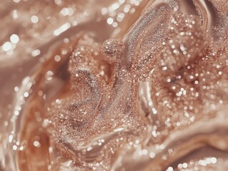 Fototapeta premium Up Close Swirls of Shimmery Makeup Powder
