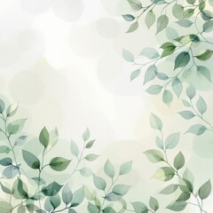 Chic watercolor eucalyptus branch background pattern, background, branch, pattern, watercolor
