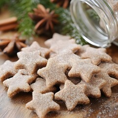 Gourmet Cinnamon Star cookies spices cooking ingredients 