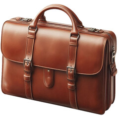 brown leather bag