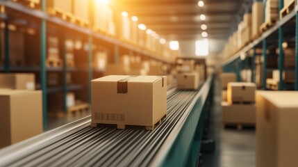 Warehouse automation in action efficient package sorting system