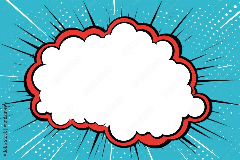 Poster speech bubble backgrounds sky exploding