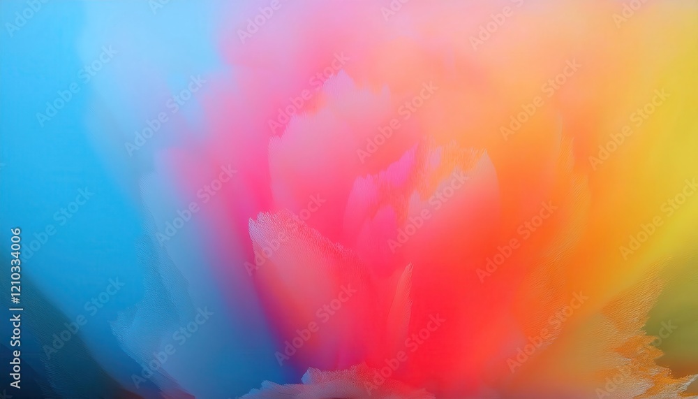 Aufkleber ethereal gradient with vibrant color transitions from warm red to cool blue, perfect for modern abst