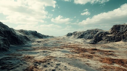 Obraz premium Moonscape: Barren Desert