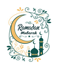 Ramadan Mubarak Vector Illustration: Beautiful Islamic Art Design

