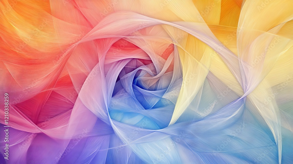 Poster bright abstract background of the lines which are crossed in the center.the illustration contains tr