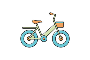 bicycle isolated on white background