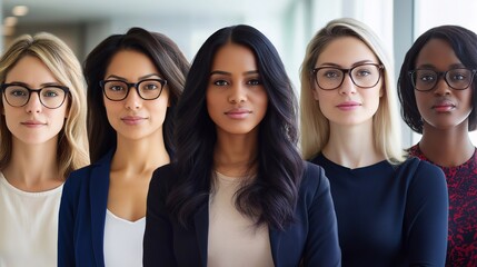 A group of confident professional mature women in business attire. strength, unity, feminism in corporate environments. empowerment , independence in female leadership. International women’s day