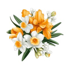 Fototapeta premium Daffodil flower narcissus daffodil