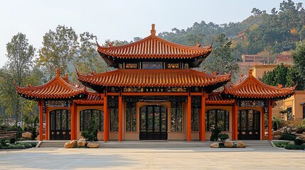 Fototapeta premium Stunning Chinese Pavilion Architecture
