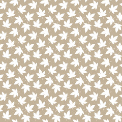 Seamless pattern with marple leaves