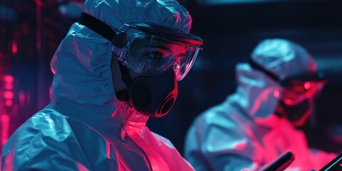 Naklejka premium Protective Gear for Healthcare Workers