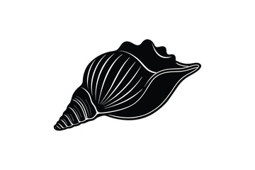 shell  vector art illustration on white background