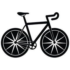 Classic Bicycle Vector Illustration – Minimalist Design