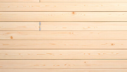 Fototapeta premium natural wood plank background with horizontal grain pattern in light brown color 
