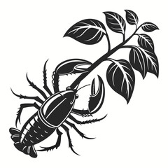 potato vector silhouette black design white background