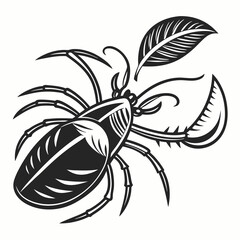 potato vector silhouette black design white background