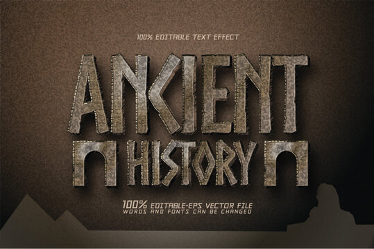 ancient history text design
