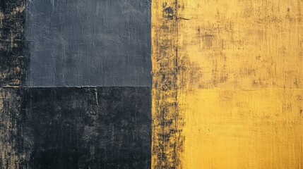 Naklejka premium Mustard Yellow And Charcoal Texture Abstract Background