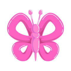 butterfly figure with balloons