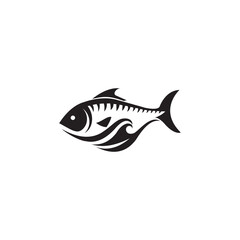  fish logo design vector.