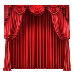 Red stage curtain 