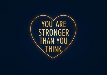 Motivation Quote CONCEPT. You are stronger than you think