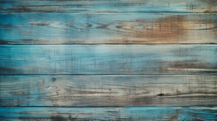 Vintage Beach Wood Background - Old Blue Wooden Plank Texture with Abstract Textured Design