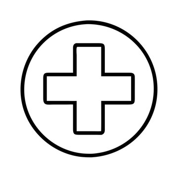 recommend clip art: medical cross icon, medical cross line art - simple line art of medical cross, perfect for medical cross logos and icons
