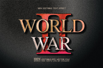 World War II Text Effect