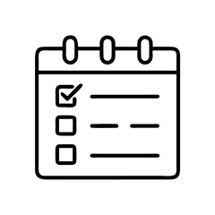 meeting agenda checklist icon, meeting agenda checklist line art - simple line art of meeting agenda checklist, perfect for meeting agenda checklist logos and icons