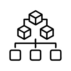 microservices icon, microservices line art - simple line art of microservices, perfect for microservices logos and icons