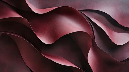 Dark burgundy folded paper, rich and warm, matte finish, sophisticated and luxurious