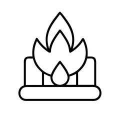 natural gas icon, natural gas line art - simple line art of natural gas, perfect for natural gas logos and icons