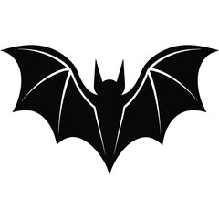 A simple bat icon with outstretched wings, clean lines, and minimalistic details.