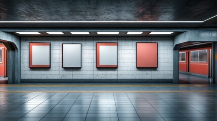 Metro Subway Ad Screen Mock Up
