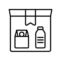packaging icon, packaging line art - simple line art of packaging, perfect for packaging logos and icons