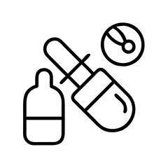 painkiller icon, painkiller line art - simple line art of painkiller, perfect for painkiller logos and icons