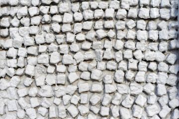 Decorative plaster on the wall