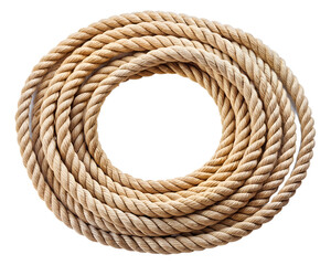 close up of rope isolated on white background. Transparent PNG