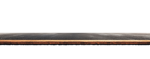 A side view of asphalt road 