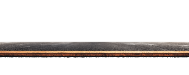 A side view of asphalt road 