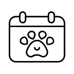 pet playdate icon, pet playdate line art - simple line art of pet playdate, perfect for pet playdate logos and icons