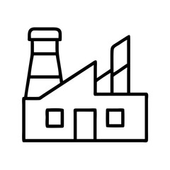 pharmaceutical factory icon, pharmaceutical factory line art - simple line art of pharmaceutical factory, perfect for pharmaceutical factory logos and icons