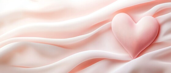 Obraz premium Creamy white with a delicate pink gradient border Valentine's day Background
