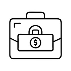 portfolio icon, portfolio line art - simple line art of portfolio, perfect for portfolio logos and icons