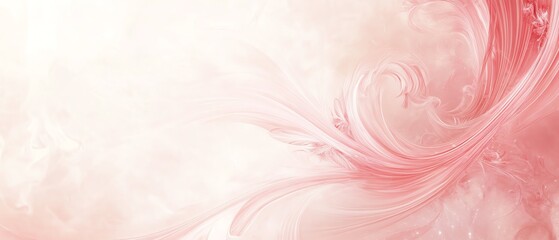 Faint pink swirls on a soft cream background Valentine's day Background