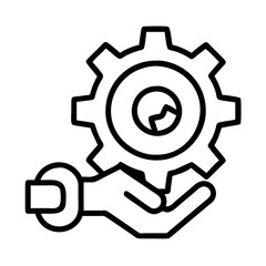 predictive maintenance icon, predictive maintenance line art - simple line art of predictive maintenance, perfect for predictive maintenance logos and icons