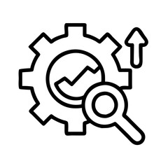 predictive maintenance icon, predictive maintenance line art - simple line art of predictive maintenance, perfect for predictive maintenance logos and icons